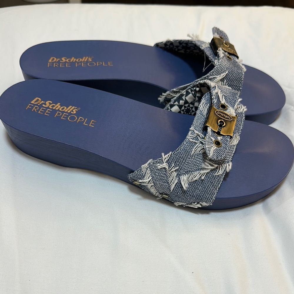 Dr Scholl’s free people Blue Denim Women's Sandals